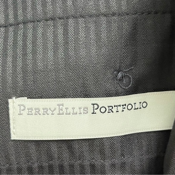 Perry Ellis Portfolio Navy Luxe Dress Pants NWT Mens’ 38x30 - Picture 7 of 10